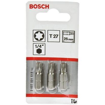 Bosch Bit šroubováku, Šestihran, 1/4 in, T27, celková délka: 25 mm, počet kusů: 1