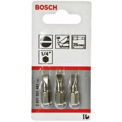 Bosch Bit šroubováku, 1/4 in, celková délka: 25 mm, počet kusů: 3