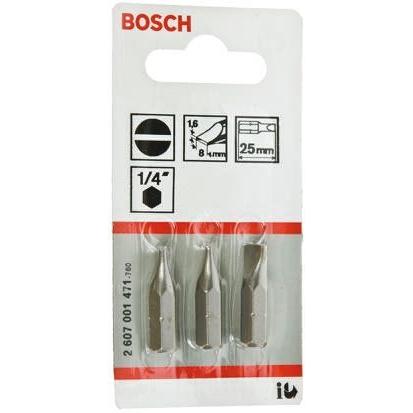 Bosch Bit šroubováku, 1/4 in, celková délka: 25 mm, počet kusů: 3