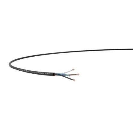 Ovládací kabel, řada: UNITRONIC SENSOR LifYY 3žilový 22 AWG Polyvinylchlorid plášť Lapp Nestíněný 100 m, Černá
