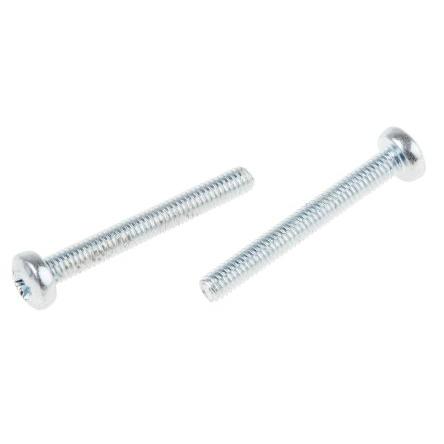RS PRO Šroub s nízkou půlkulovou hlavou Pozidriv, Lesklý zinek, Ocel hlavice Kónická 20 mm