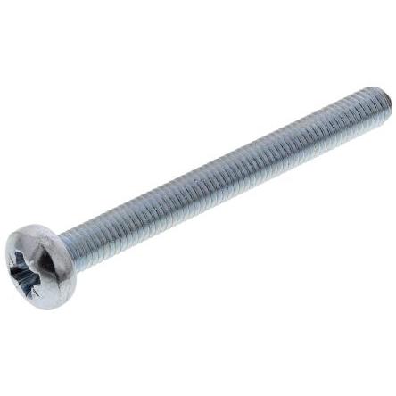 RS PRO Šroub s nízkou půlkulovou hlavou Pozidriv, Pasivovaný pozinkovaný, Ocel hlavice Kónická 30 mm