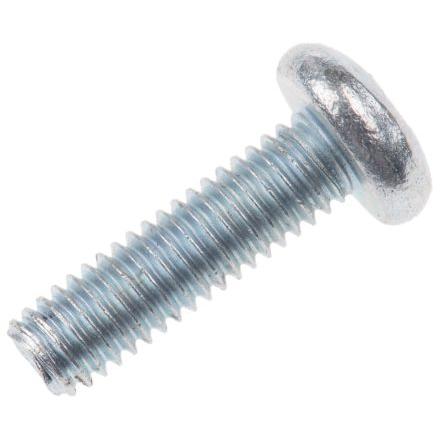 RS PRO Šroub s nízkou půlkulovou hlavou Pozidriv, Pasivovaný pozinkovaný, Ocel hlavice Kónická 12 mm