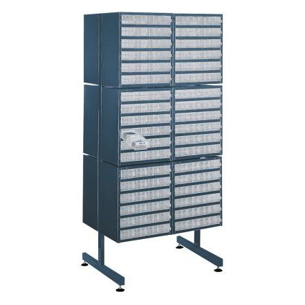 Skladovací jednotka se zásuvkami Modrá Ocel 1.6 m x 705mm x 570 mm Raaco