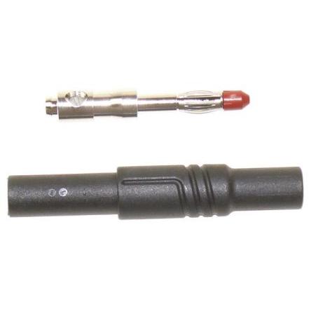 Hirschmann Test & Measurement Banánek, 1000 V ac, 1000V dc, 24A, Černá, Vnější Šroubová, materiál kontaktu: Slitina