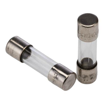 Kazetová pojistka 1.5A F 5 x 20 mm RS PRO Sklo 250V ac