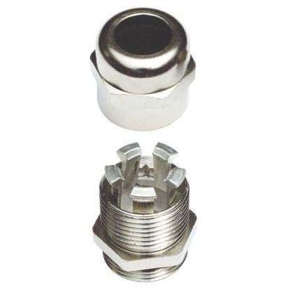Kabelová průchodka, řada: WADI-TEC R1221640R Kovová Niklovaná mosaz, IP68 M16 SIB 4 mm až 6.5 mm