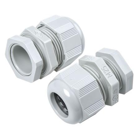Kabelová průchodka, řada: SIB-TEC F7022500R Šedá Polyamid 6, IP68 M25 SIB 9 mm až 18 mm