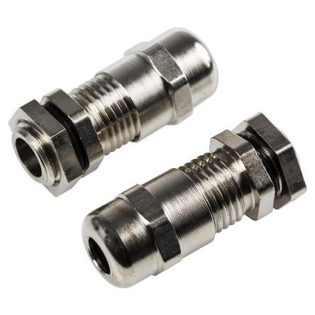 Kabelová průchodka, řada: WADI-TEC R1221200R Kovová Niklovaná mosaz, IP68 M12 SIB 4 mm až 6.5 mm