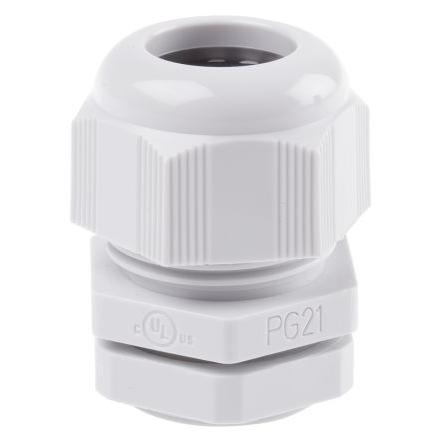Kabelová průchodka, řada: SIB-TEC F7002100R Šedá Polyamid 6, IP68 PG21 SIB 9 mm až 18 mm
