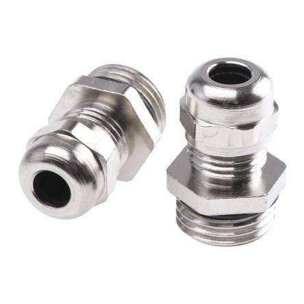 Kabelová průchodka, řada: WADI-TEC R0321640R Kovová Niklovaná mosaz, IP68 M16 SIB 3 mm až 6 mm
