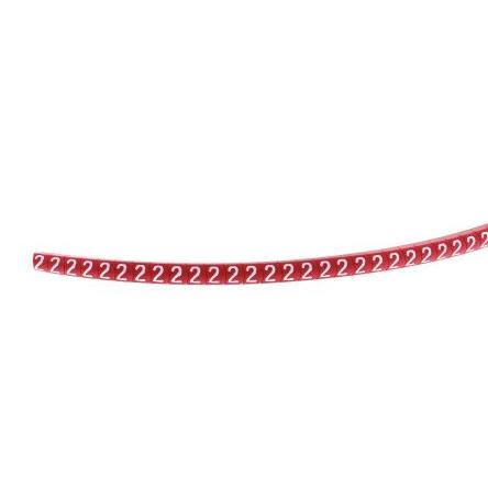 Označovač kabelu, řada: Helagrip barva Bílá 3.5 mm x 4.3mm HellermannTyton 2, chování ohně: UL 94V-0 515-03947 HGDC2-5