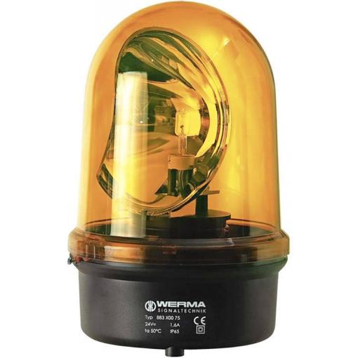 Otočné zrcadlové světlo Werma Signaltechnik 883.300.68, 230 V AC, žlutá