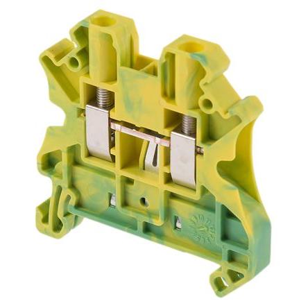Phoenix Contact Zemnicí svorkovnice 3044128, řada: UT 4-PE, 690V Žlutá, Zelená 0.14mm², 6 mm² 1 Šroubová ATEX
