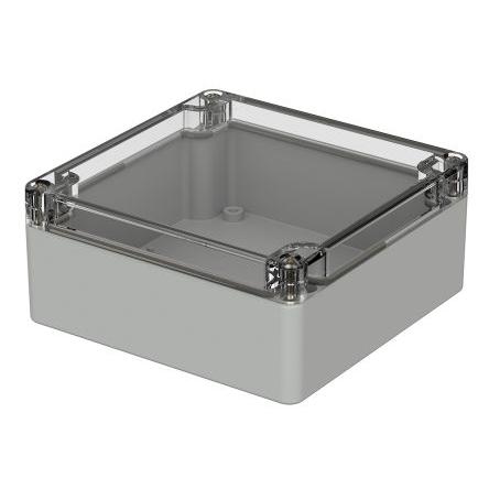 Bopla Pouzdro, řada: Euromas IP66 barva Světle šedá IK07 barva Průhledné Polykarbonát 122 mm 55 mm 120 mm Polychloropren