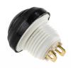 ITW Switches Miniaturní tlačítkový spínač, řada: 48 IP67 SPST Panel 14 mm Černá