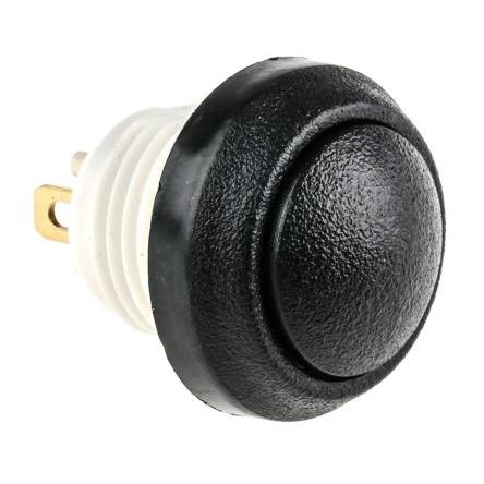 ITW Switches Miniaturní tlačítkový spínač, řada: 48 IP67 SPST Panel 14 mm Černá