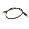 RS PRO Cat5e Ethernetové kabely, Černá, Nízko dýmivý bezhalogenový, A: RJ45, 30V 0.5 m Vnější, B: RJ45 Vnější, typ