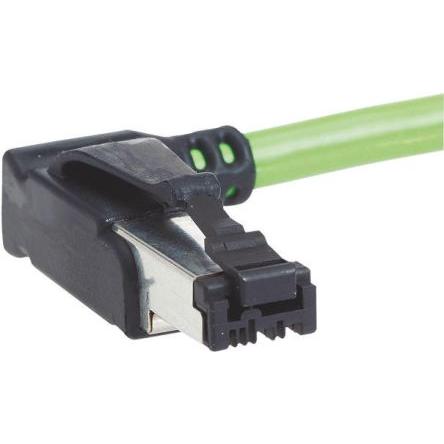 HARTING Cat5 Ethernetové kabely, Zelená, Polyvinylchlorid, A: RJ45 0.5 m Vnější, B: Bez koncovky, typ pláště: U/FTP