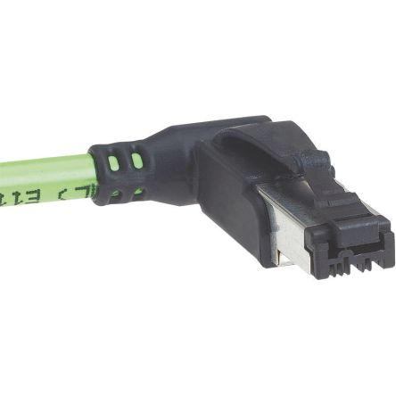 HARTING Cat5 Ethernetové kabely, Zelená, Polyvinylchlorid, A: RJ45 2 m Vnější, B: Bez koncovky, typ pláště: U/FTP