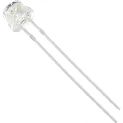 HuiYuan 6834Y1C-LHD-C LED s vývody žlutá plochá hrana 5 mm 625 mcd 120 ° 20 mA