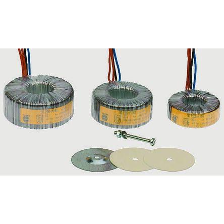 RS PRO Toroidní transformátor, počet výstupů: 2, primární napětí: 230 V ac, sekundární napětí: 11.8 V ac 105 VA, Měděný