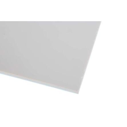 RS PRO Plastová deska, Polymetylmetakrylát (PMMA) barva Bílá, délka: 500 mm, šířka: 300mm, tloušťka: 5 mm