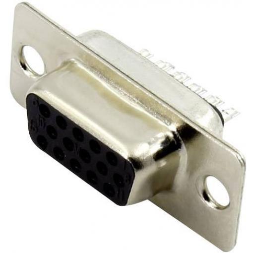 Connfly DS1035-15FBNSISS D-SUB zásuvka 180 ° Pólů: 15 pájené 1 ks