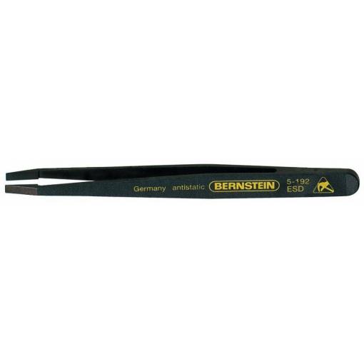 BERNSTEIN Tools for Electronics 5-192 jemná pinzeta, NKR, plochá-široká, odsazený, 120 mm