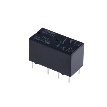 Omron Signálové relé DPDT Montáž na plošný spoj 1A 12V dc G5V