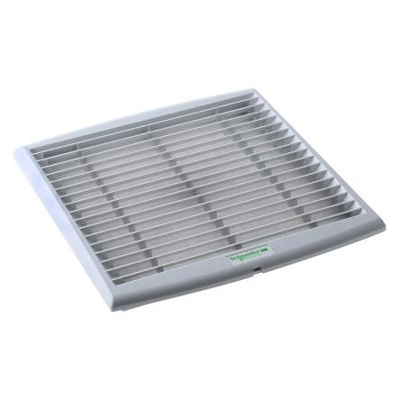 Schneider Electric Mřížka, řada: ClimaSys Šedá, Vstřikovaný termoplast Paralelní 268 mm 248mm 18 mm