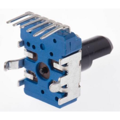 Potenciometr, průměr hřídele: 6 mm 1otáčkový, řada: PTV 50 kΩ 20 % 0.05 W PTV112-4420A-B503 Rotační, Průchozí otvor 2