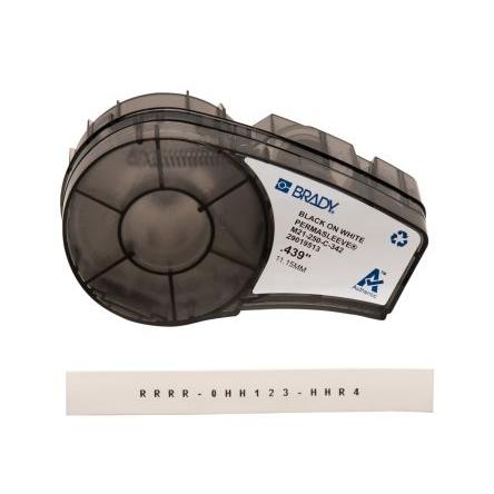 Teplem smrštitelné štítky barva tisku Černá Bílá, Černá pro různé modely tiskáren BMP21 LAB Brady 2.13 m 6.35 mm 2.1 m