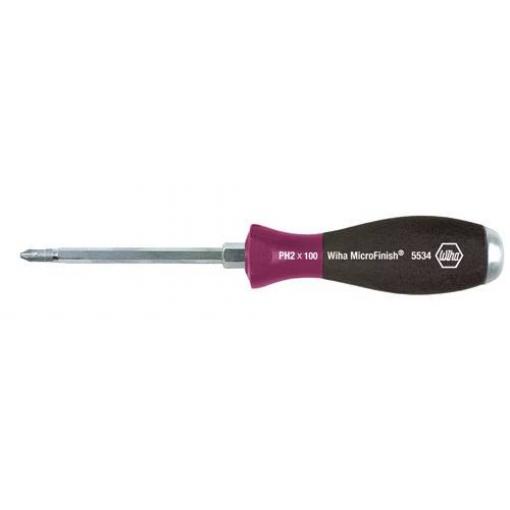 Wiha KreuzSchlitzschraubendreher Gr.1x80mm PH Micro-Finish 29149 dílnu křížový šroubovák PH 1 Délka dříku: 107 mm DIN ISO 8764