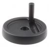 RS PRO Černá Termoplast Ruční kolo 150 mm