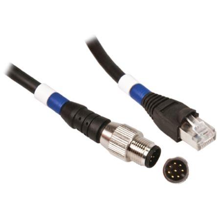 Allen Bradley Guardmaster Ethernetové kabely, A: M12, B: RJ45, typ pláště: Splétaný