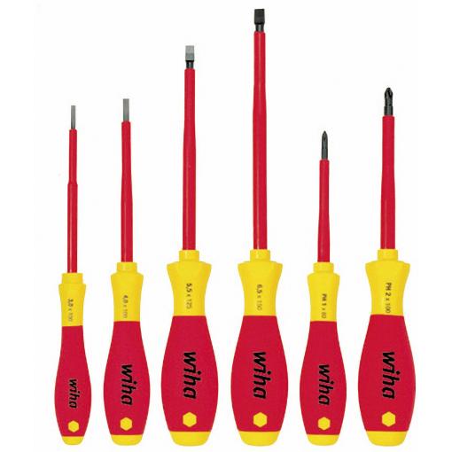 Wiha Wiha SoftFinish electric 320N - Schraubendrehersatz sada šroubováků, plochý, křížový PH, 6dílná, 00833