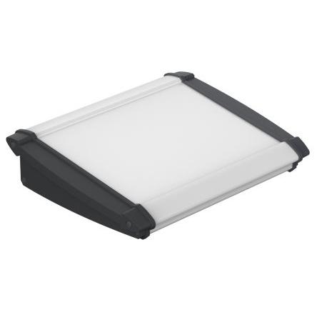 Bopla Pouzdro počítače, řada: Alu-Topline Zešikmená přední strana Černá, Přírodní ABS, Hliník 200 mm 53.2 mm 181.2 mm