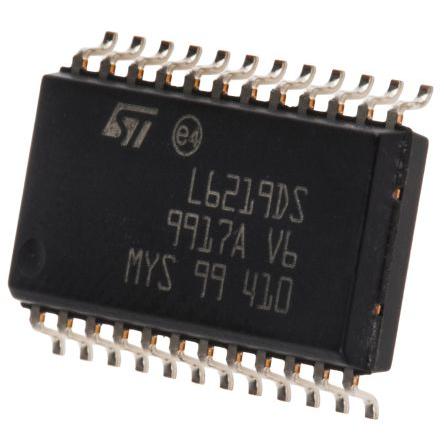 STMicroelectronics IO ovladače motoru, řada: L6219DS E-L6219DS 46 V, konfigurace: Bipolární 0.75 A, počet kolíků: 24