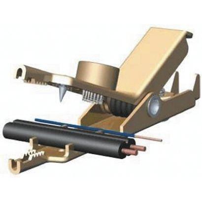 Zkušební svorka s hrotem JP-33674, délka: 66.4 mm Mueller Electric, materiál kontaktu: Slitina stříbra a niklu