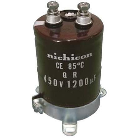 Kondenzátor, řada: QR 1800 μF ±20 % LQR2G182MSEF 400V dc, Šroubová svorka Nichicon