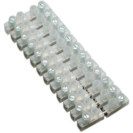 Svítidlové svorky BKL Electronic 072400 pro kabel o rozměru 1-4 mm², ATT.CALC.CROSS_SECTION_RIGID 1-4 mm², Pólů 12, 1 ks, bílá