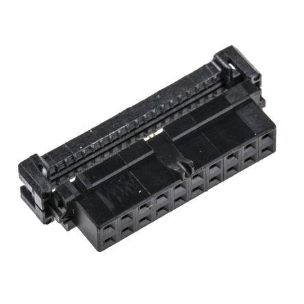 TE Connectivity Konektor IDC, řada: AMP-LATCH Vnitřní, rozteč: 2 mm, počet kontaktů: 20, počet řad: 2, Kabel, IDC,