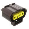 TE Connectivity Automobilový konektor, počet kontaktů: 4 barva Černá, Vnější, Kabel, řada: SSC Krimpovací 184046-1,