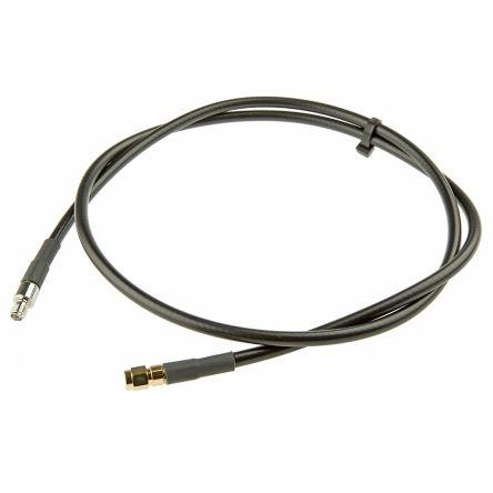 Koaxiální kabel, řada: CA39/240, Černá Vnitřní Termoplastický elastomer, A: SMA Vnitřní, B: RP SMA 1 m Mobilemark