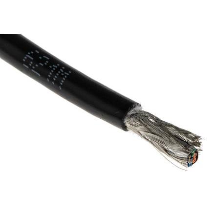 Belden Cat5e Ethernetové kabely, řada: 74003PU, Černá, Polyuretan 305 m, typ pláště: Stíněné Stíněný