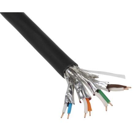 Belden Cat7 Ethernetové kabely, řada: 74004PU, Černá, Polyuretan, 30V ac 305 m, typ pláště: Stíněné Stíněný