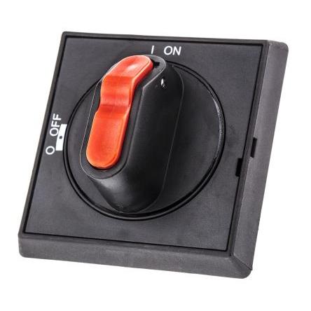 Otočná klika Černá, řada: OHBS2AJ 3 zámky pro , délka: 48 mm IP65 ABB