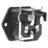 Schurter Konektor IEC C14, orientace těla: Pravý úhel, Montáž do panelu velikost pojistky 5 x 20 mm Vnitřní, 250V 10A
