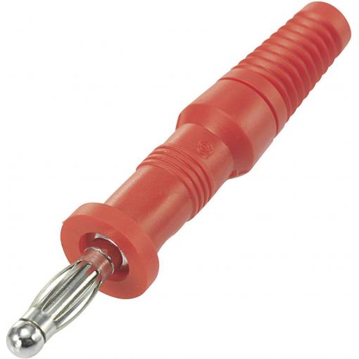 TRU COMPONENTS TC-R8-20A banánek zástrčka, rovná Ø pin: 4 mm červená 1 ks